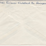 BRD - (14a) Waldbach ü. Öhringen, Landpost-Ra2, Brief 1959