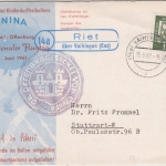 BRD - (14a) Riet ü. Vaihingen (Enz) Landpost Ra2 Ballonpostkarte 1961 n.