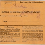 DR - 2x30 Pfg. Adler Paketkarte Ludwigsburg 2 - Hamburg 1924
