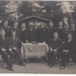 Württemberg - (Ludwigsburg), priv. sw-Fotokarte/Gruppenaufnahme (Diakone), 1911