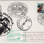 BRD - Backnang 1983, SST 200 J. Ballonflug LH-Erstflug Zuleitung München TÜRKEI