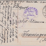 DR - Saargemünd, Geprüft und zu befördern - Zensurstpl. a. Feldpostkarte 1917 v.