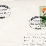 BRD - Überlandpost Saarbrücken-Frankfurt 0600-04/02 Brief n Mönchengladbach 1978