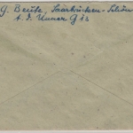 FZ-Allg. - Auf der Unner ü. Saarbrücken, Postelle I, Brief n. Bad Kissingen 1946