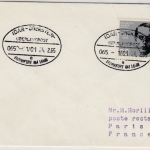 BRD - Überlandpost Idar-Oberstein - Frankfurt a.M. 065-01/01 Brief n. FRANKREICH