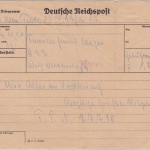 DR - Telegramm "aus dem Felde" (Fp.Nr. 27710) n. Idar-Oberstein 19.2.44