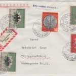 BRD - Hoppstädten ü. Birkenfeld (Nahe), Poststelle I, Einschreibebrief 1958 n.