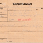 DR - Telegramm "aus dem Felde" (ohne Fp.Nr.) n. Idar-Oberstein 22.5.44