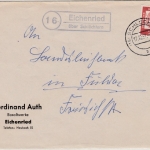 BRD - (16) Eichenried ü. Schlüchtern, Landpost-Ra2 a. Brief n. Fulda 1961