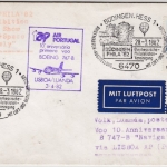 BRD - Büdingen 1982, SST PHILA'82, Lupo-Brief TAP-1st-Flug, Zuleitung n. ANGOLA