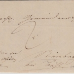 Baden - Bischofsheim a.R./Bühl 1847, Wendebrief mit Inhalt