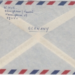 BRD - 80 Pfg. Heuss II Lupo-Brief n. USA Poststelle I Dörnigheim ü. Hanau 1962