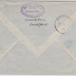 All.Bes./Kontrollrat - 84 Pfg. Ziffer Einschreibebrief Bensheim - FFM 1946