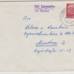BRD - (16) Langwaden ü. Bensheim Landpost-L2 Brief n. München 1959