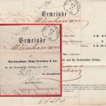 Thurn & Taxis - Darmstadt 1866 K1 Nachnahme Faltbrief n. Udenhausen mit Inhalt