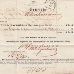 Thurn & Taxis - Darmstadt 1866 K1 Nachnahme Faltbrief n. Udenhausen mit Inhalt