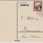 DR - Darmstadt 1938, SST 1. Grossdeutsche Schwimmeisterschaften, Drucks.karte