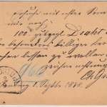 Bayern - Eisenberg (1878), HKS a. 5 Pfg. Wappen GA-Karte n. Landstuhl (HKS)