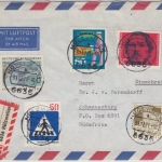 BRD - Hülzweiler 1971 Luftpost Einschreibebrief n. SÜDWESTAFRIKA 1971