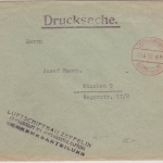 DR - Friedrichshafen 4 Pf. Gebühr bezahlt, Tagesstpl. Drucksache n. München 1932