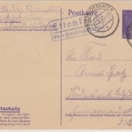 DR - Ettenkirch ü. Friedrichshafen Landpost Ra2 6 Pfg. GA-Karte 1943 n.