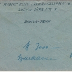 All.Bes. - Gebühr bezahlt 12 Rpf., roter Ra2 a. Brief Friedrichshafen 26.11.45
