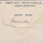 All.Bes. - Gebühr bezahlt 12 Rpf., roter Ra2 a. Brief Friedrichshafen 24.12.45