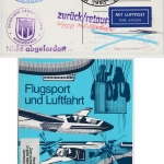 BRD - Friedrichshafen AERO'85, SST a. LpKarte/LH-1st-Flug Zuleitung Hamburg -