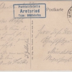 Bayern - Aretsried T. Mödishofen, Posthilfstellen-Ra3 a. entspr. sw-AK 1913 n.