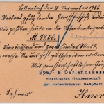 Bayern - Bottenbach 1906 seltener K2 5 Pfg. Ganzsache n. Landau