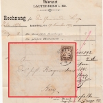 Bayern - 3 Pfg. Wappen, Brief (Lauterburg i. Els) - Berg 1893