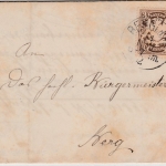 Bayern - 3 Pfg. Wappen, Brief (Lauterburg i. Els) - Berg 1893
