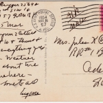 BRD/USA - Luftpostkarte APO 57 (AK Speyer) n. Odessa (USA) 1954