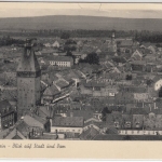 BRD/USA - Luftpostkarte APO 57 (AK Speyer) n. Odessa (USA) 1954