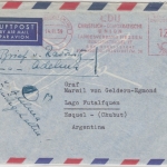 BRD - 120 Pfg. AFS CDU Landesverband Hessen Luftpostbrief n. ARGENTINIEN 1959
