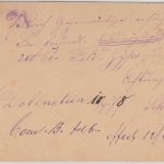 Bayern - Dollenstein 11/4 HKS 2x a. 5 Pfg. Ganzsache n. Craislheim 1878