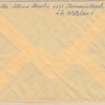 BRD - Oberweidbach 1971, Aushilfs-R-zettel a. Einschreibebrief n. Essen