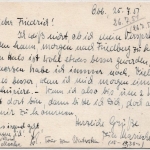 Bizone - (16) Obbornhofen ü. Friedberg Landpost Ra2 Karte n. Friedberg 1951