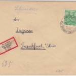 All.Bes./Kontrollrat - 84 Pfg. Arbeiter, Einschreibebrief Kirch Göns ü. Butzbach