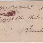 Thurn & Taxis - Grünberg, K1 u. roter Ra1 Charge a. Einschreibebrief ca. 1860