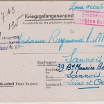 DR - Kriegsgefangenenbrief M-Stammlager XII A (Limburg) n. Frankreich 1943