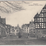Hessen - Giessen, Landgraf Philipp Platz, sw-Ansicht - ungelaufen, ca. 1910