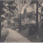 Hessen - Falkenstein, Offizierheim Taunus Hauptgebäude, sw-Ansicht gelaufen 1914