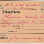 DR - Breithardt (Taunus) 1915, Feldpostkarte a. Etappeninspektion 11. Armee