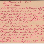 DR - Breithardt (Taunus) 1915, Feldpostkarte a. Etappeninspektion 11. Armee