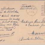 DR - 80 Pfg. Germania, Karte n. FRANKREICH, Wiesbaden - Marseille 1921