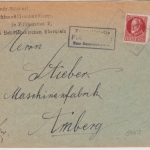 Bayern - Pillmersried T. Heinrichskirchen Posthilfstelle Ra3 Brief 1919