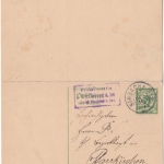 Bayern - Kirchberg a. Inn T. Simbach a. Inn, Posthilfstellen-Ra3 a. Antwort-GA-