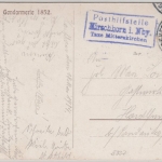 Bayern - Hirschhorn i. Nby T. Mitterskirchen, Posthilfstellen-Ra3 a. Karte 1915