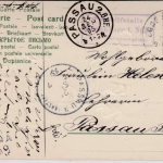 Bayern - Hirschhorn i. Nby. T. Wurmansquick, Posthilfstellen-Ra3 a. Karte 1905